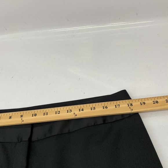Talbots Heritage  Black Trouser Pants Wool Blend  14P Straight Capsule Classic - Picture 11 of 13